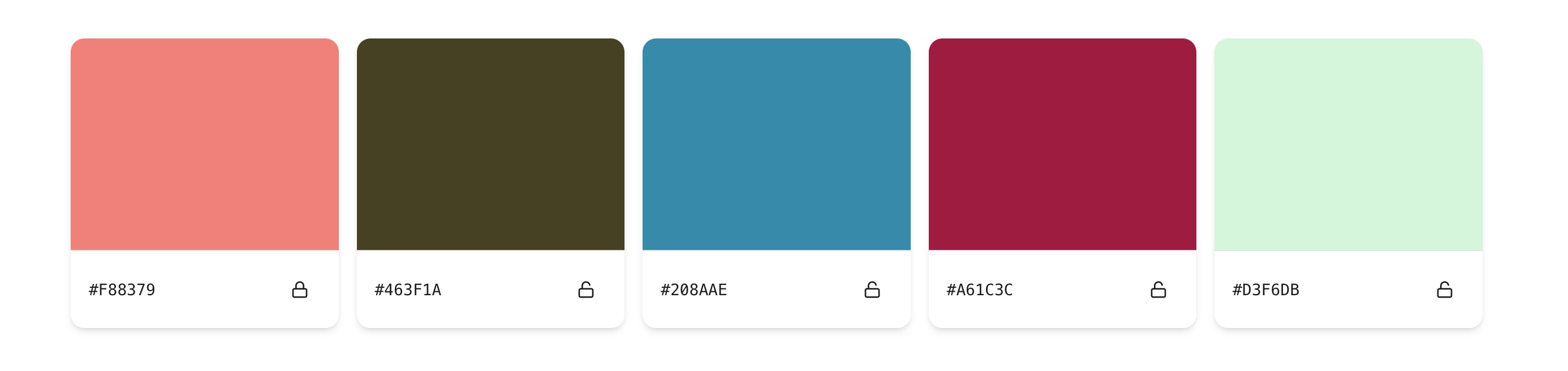 Pastry Map Color Palette